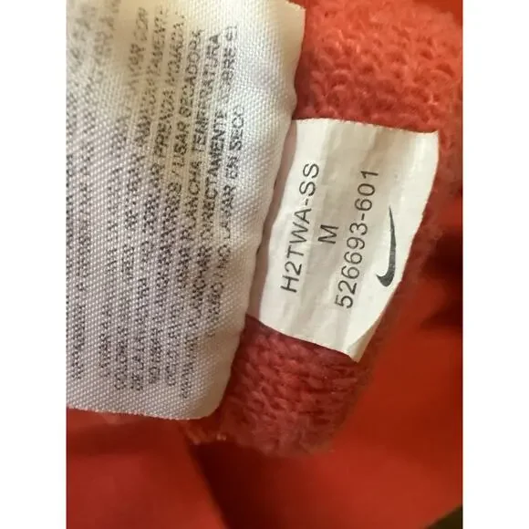 Nike Running Hoodie Women’s Size M Orange Long Cross Zip - Picture 6 of 10